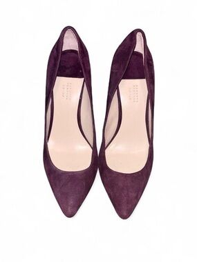 BARNEYS NEW YORK CO-OP Purple Suede High Heel Pumps - 8.5